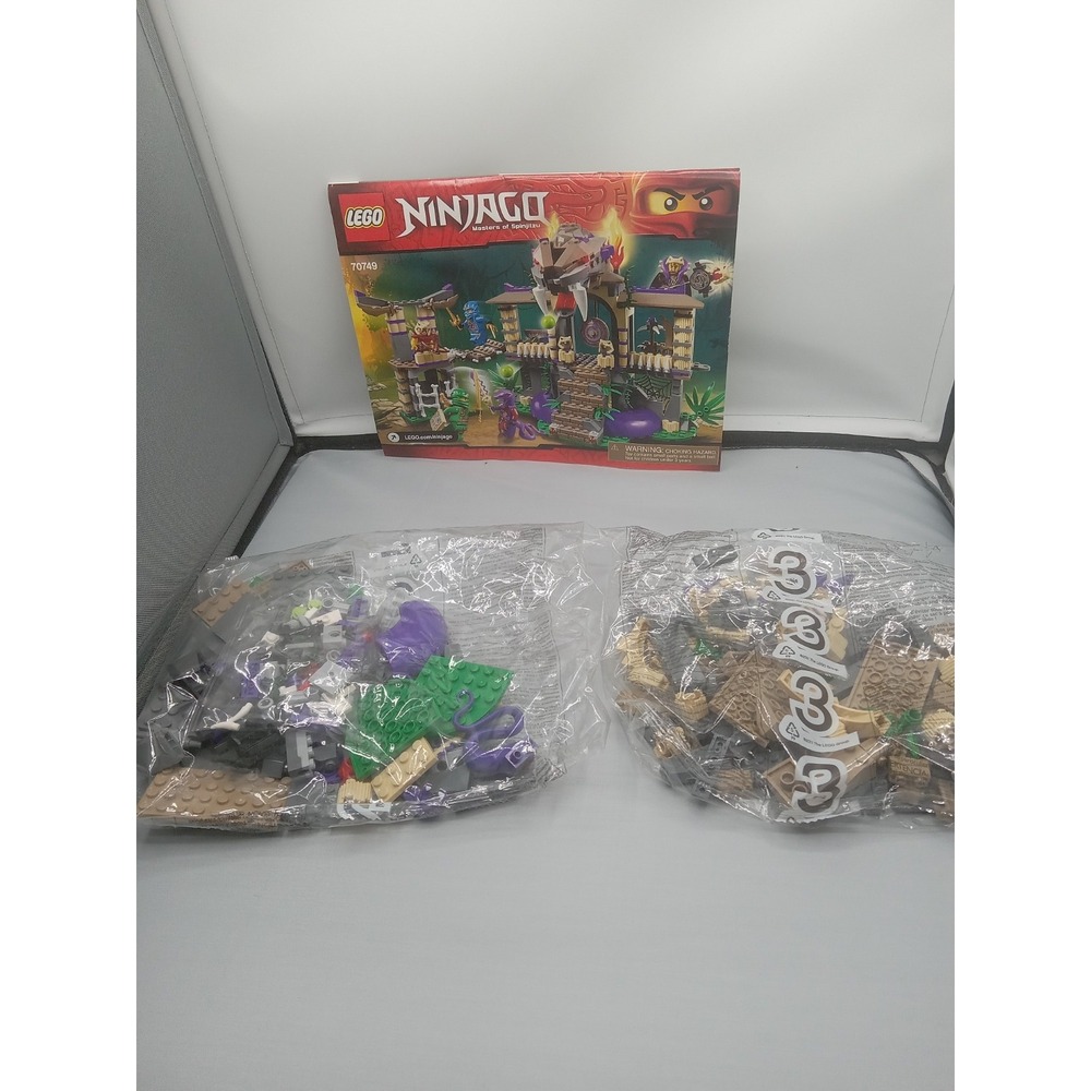 LEGO NINJAGO Enter the Serpent 70749 In 2015 U Retired Not Complete Read Bag 2&3